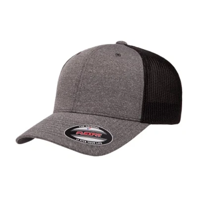 Abbildung von Flexfit Herren Melange Trucker Cap Hut, Dark Heather/Black, Einheitsgröße
