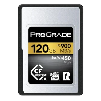 Abbildung von ProGrade Digital CFexpress™ 2.0 Typ A Speicherkarte (120 GB) Gold