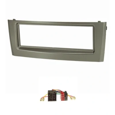 Abbildung von tomzz Audio 2414 032 Radioblende Set kompatibel mit FIAT Grande Punto Typ 199 Bj.2005 2009 grau Radioadapter ISO