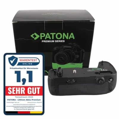 Abbildung von PATONA 1494 Ersatz für Batteriegriff Nikon MB D16 D750 mit IR Fernbedienung (Batteriefach 1X EN EL15 oder 6X AA)