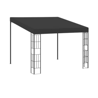 Abbildung von vidaXL Wand Pavillon Anbaupavillon Sonnenschutz Pergola Gartenpavillon Terrassendach Überdachung Gartenzelt Partyzelt 3x3m Anthrazit Stoff