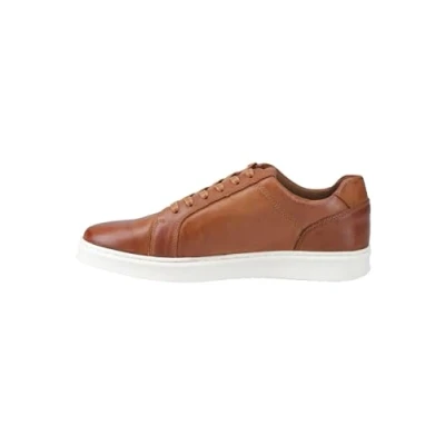 Abbildung von Hush Puppies Madden Herren Tan Ledersneaker