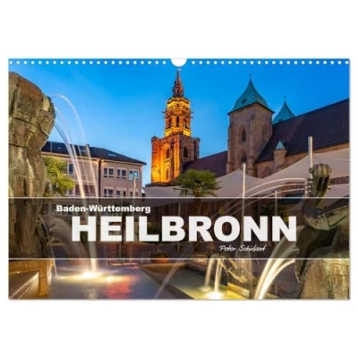 Abbildung von Baden Württemberg Heilbronn (Wandkalender 2025 DIN A3 quer), CALVENDO Monatskalender