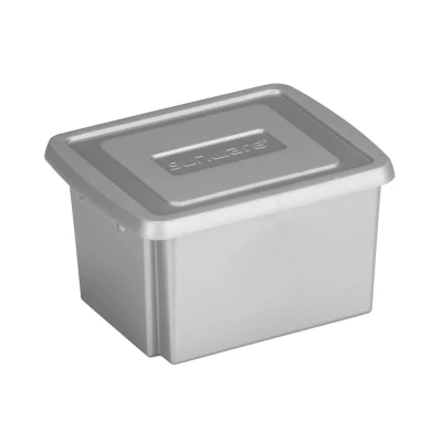 Abbildung von SUNWARE Nesta Box mit Deckel 0,4 Liter 118 x 94 61mm silber