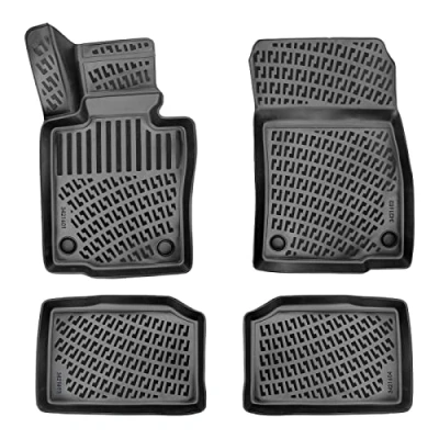 Abbildung von Rizline Passgenau 3D Fussmatten Auto Kompatibel mit Mini Countryman 1.Gen R60 2010 2016 Zubehör 1. und 2. Reihe TPE Allwetter Geruchlos rutschfest Vorne Hinten