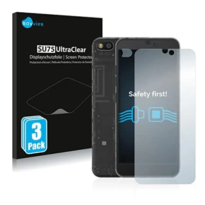 Abbildung von Savvies 6 Stück Schutzfolie für Fairphone 3 (Display+Kamera) Displayschutz Folie Ultra Transparent