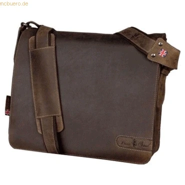 Abbildung von Pride&amp;Soul Umhängetasche Ben 37x33x13cm Leder braun