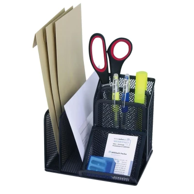 Abbildung von WEDO Schreibtisch Organizer 15,8 x 13,5 14,5 cm schwarz
