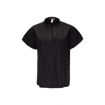 Abbildung von QS Damen 2146334 Bluse Kurzarm, Black 9999, 36