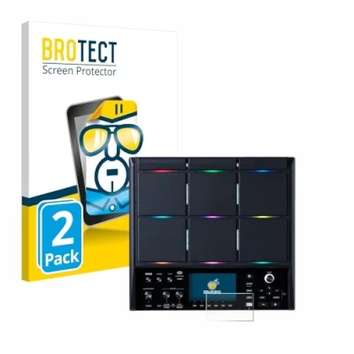 Abbildung von BROTECT (2 Stück Schutzfolie für Roland SPD SX PRO Displayschutz Folie Ultra Klar