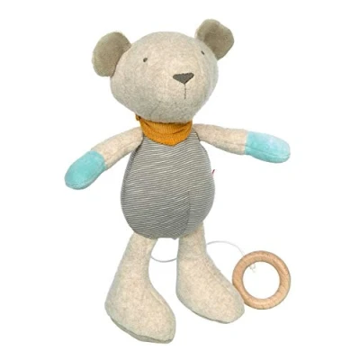 Abbildung von SIGIKID 42667 Spieluhr Bär Gold Collection Mädchen und Jungen Babyspielzeug empfohlen ab Geburt grau/blau