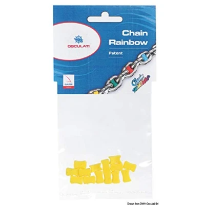 Abbildung von Osculati 01.500.06RO Chain Rainbow Kettenmarkierung, Rot, Größe 6