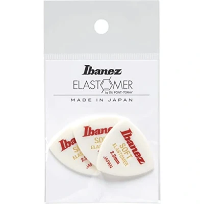Abbildung von IBANEZ Elastomer Triangel Plektren 2,2mm Soft 3 Stück (BEL4ST22)