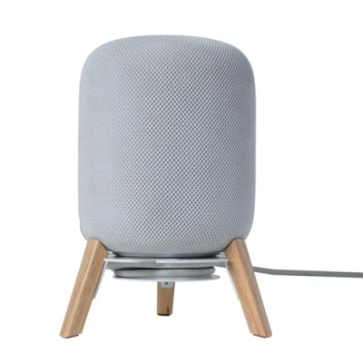 Abbildung von shinar Lautsprecherhalterungen Kompatibel für Lautsprecherständer Homepod 2 gen. (2023 Released) verstellbare Tischhalterung Halterung mit integriertem Kabelmanagement besseren Klang (Weiß)