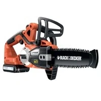 Abbildung von Black+Decker Li Ion Akku Kettensäge (18V 2,0Ah Motorsäge, 20 cm Schwertlänge, maximaler 160 mm Astdurchmesser) GKC1820L20