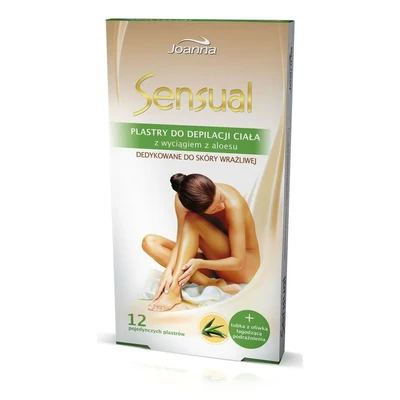 Abbildung von JOANNA Sensual body depilation patches Aloe Vera 12pcs + reizlinderndes Öl 10ml 0,01 l