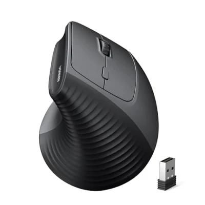 Abbildung von UGREEN 2.4G &amp; Bluetooth Maus Kabellos Vertikale Ergonomische für Windows/Mac OS uzw, 1000/1600/2000/4000 DPI, 6 Tasten