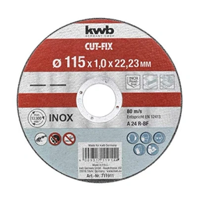 Abbildung von kwb 711911, Schneidedisk, Metall, Leitung, Edelstahl, 2,2 cm, 11,5 Schwarz, 1,2 mm