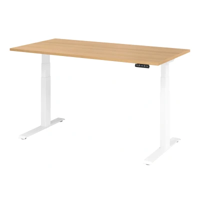 Abbildung von Hammerbacher Schreibtisch XDKB16 Eiche/Weiß