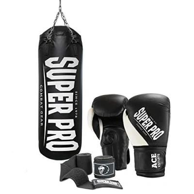 Abbildung von Super Pro Boxsack &quot;SET Water Air Bag&quot;, (Set, mit Bandagen Boxhandschuhen)