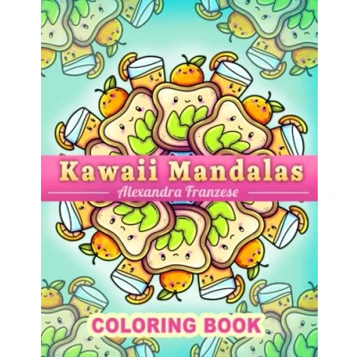 Abbildung von Kawaii Mandalas Coloring Book: Adorable Animals &amp; Characters to Color, Relaxing Activities for Stress Relief, Adults and Kids can Enjoy (Icon Mandala Books)