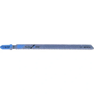 Abbildung von Bosch 5x Stichsägeblatt T 318 BF Flexible for Metal (für Aluminiumrohre &amp; profile, Professional Zubehör Stichsäge)