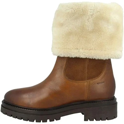 Abbildung von Geox Iridea Snowboot/Winterstiefel, Damen, Größe: 36, Cognac Schuhe