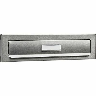 Abbildung von Burg Wächter Briefkasten 791Ni Porta Einwurfblende Edelstahl Nickel
