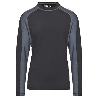Abbildung von Trespass Explore, Black X, XXS, Schnelltrocknendes Langärmliges Stretch Baselayer Top für Herren, XX Small / 2XS 2X Small, Schwarz