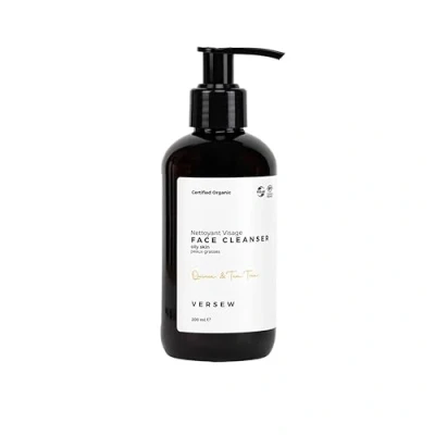 Abbildung von Versew Bio Vegan Reinigendes und revitalisierendes Gesichtsreinigungsgel Gesichtsreiniger Gel Reiniger &amp; Make Up Entferner gegen Pickel, Mitesser Reduziert Unreinheiten (Ölige Haut)