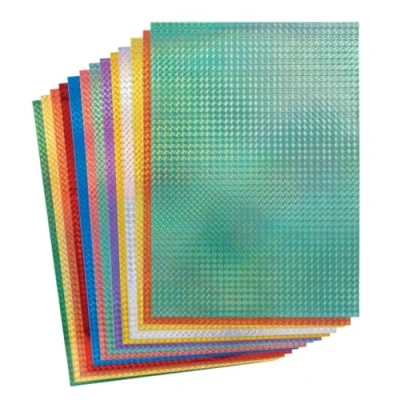 Abbildung von Baker Ross FE813 Holographisches Kartenset 20er Pack, Bastelbedarf für Kinder, Ideal Bastelaktivitäten und Dekorationsarbeiten