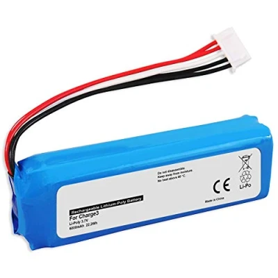 Abbildung von Ersatz Akku kompatibel mit JBL GSP1029102A für Charge 3 (Baujahr 2016) [6000mAh 3.7V LiPo 100% kompatibel]