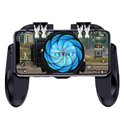Abbildung von Ozkak Mobile Game Controller Smartphone Gamepad vereinfachter Tragbarer 4 Trigger L1R1 für PUBG COD Android iOS iPhone Samsung