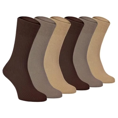Abbildung von 6er pack herren breit ohne gummi 100 baumwolle bio atmungsaktiv socken (39 45 eur, TSFD02)
