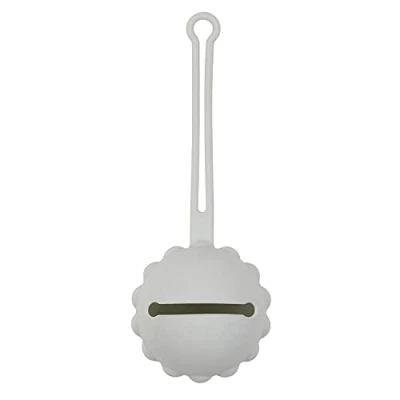 Abbildung von Nattou Schnullerhalter aus Silikon, Praktisches Schnuller Etui für alle Modelle, BPA frei, Ca. 18 cm, Silicon, Grau