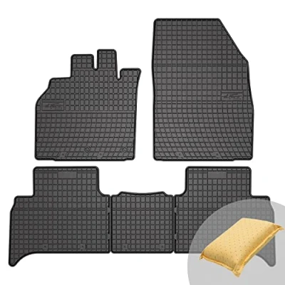 Abbildung von FROGUM EL Toro Gummimatten Ganzjähriges Set von Autofussmatte Auto Fußmatten für Renault Grand Scenic II 2009 2016, 2003 2009, III 2016 Beständiges Gummi Material