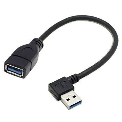 Abbildung von CY rechts gewinkelt USB 3.0 A Stecker zu Buchse Verlängerungskabel