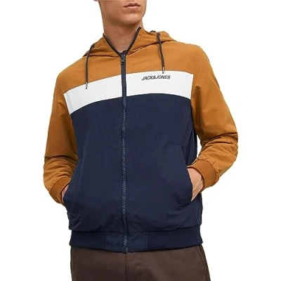 Abbildung von Jack &amp; Jones Jjerush Blocking HOOD Leichte Jacke, Herren, Größe: XL, Rubber