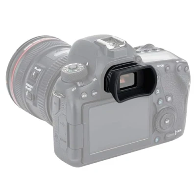 Abbildung von Große Augenmuschel Silikon für Canon DSLR EOS 6D, 6DII, 5D, 5DII, 80D, 70D, 60D, 77D, 800D, 760D, 750D, 700D, 650D, 600D Kamera Ersetzt Ef. &amp; Eb. Okular