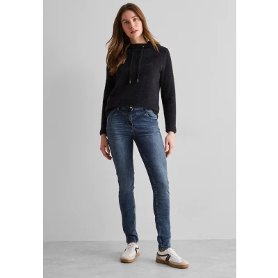 Abbildung von Cecil Style Vicky Jeans Slim Fit, Damen, Größe: 31x30, Blau