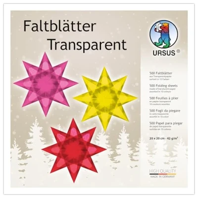 Abbildung von Ludwig Bähr Transparentpapier Faltblätter 20x20cm VE=500 Blatt 10 Farb