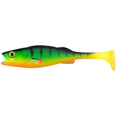 Abbildung von LMAB Köfi Perch Shad 23cm Firetiger (1pc) Gummifisch
