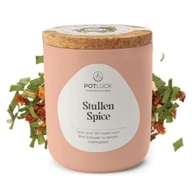 Abbildung von POTLUCK Stullen Spice Gewürzmischung im Keramiktopf 60 g Vegan, glutenfrei und mit natürlichen Inhaltsstoffen