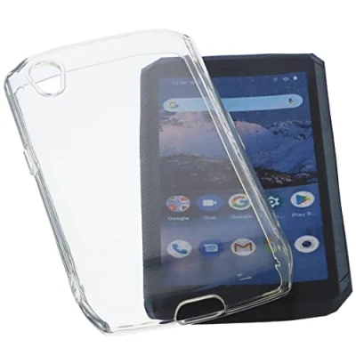 Abbildung von foto kontor Hülle kompatibel mit Cubot Pocket Schutzhülle Tasche Gummi TPU Schutz Handytasche transparent