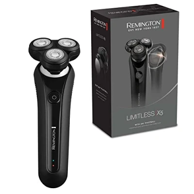 Abbildung von Remington Elektrorasierer Rotationsrasierer Limitless X5 XR1750, Aufsätze: 1, Nass &amp;Trockenrasur, 360 PivotBall Drehgelenk, akkubetrieben (50 min)