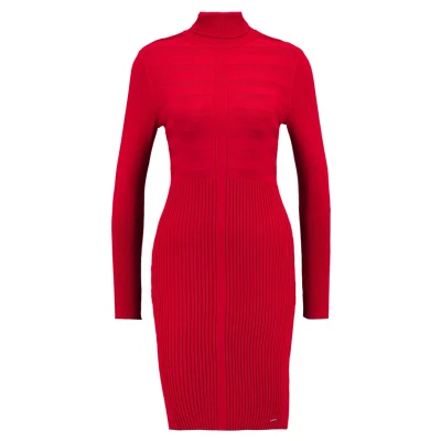 Abbildung von Morgan Rmento Strickkleid, Damen, Größe: Large, Tango red