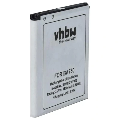 Abbildung von vhbw Akku Ersatz für Sony Ericsson BA750 Handy Smartphone Telefon (1500mAh, 3,7V, Li Ion)