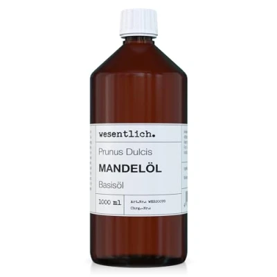 Abbildung von wesentlich. Körperöl Mandelöl raffiniert 1000ml
