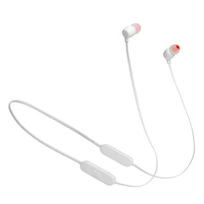 Abbildung von JBL Tune 125 Bluetooth Wireless In Ear Kopfhörer mit 3 Tasten Mikrofon/Fernbedienung und Flachkabel Weiß