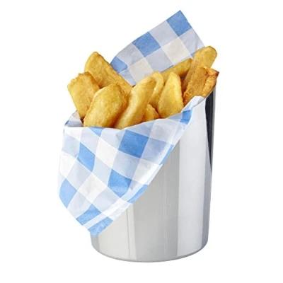 Abbildung von APS 40605 Snackholder Servier Eimer/ Becher, Ø 9,5 cm, Höhe 8,5/11,5 0,45 Liter, Edelstahl
